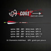 CORE XT - Flèches d'arc